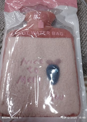 Pembe Desenli Sıcak Su Torbası - Görsel 2