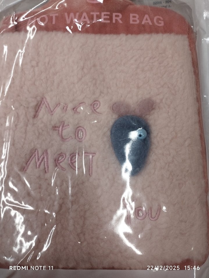 Pembe Desenli Sıcak Su Torbası - Görsel 3