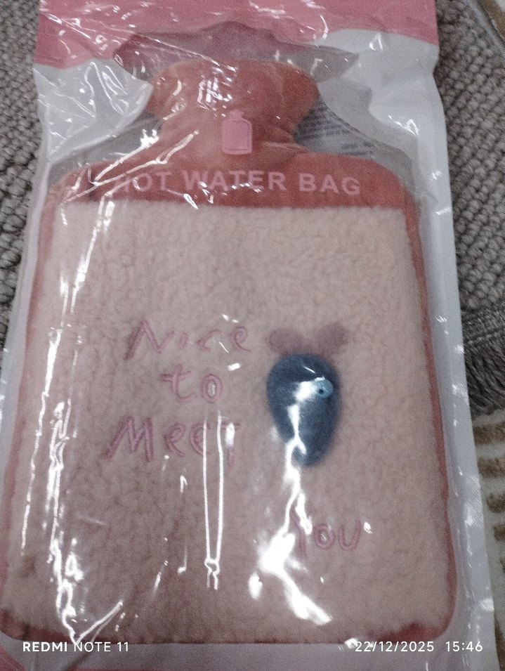 Pembe Desenli Sıcak Su Torbası - Görsel 2