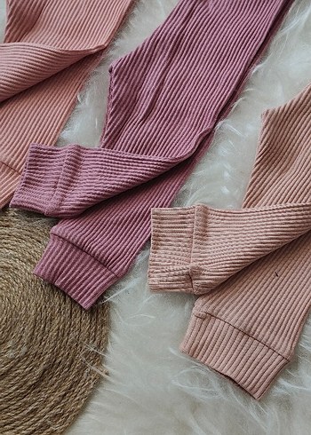 Kız Bebek Rahat Kesim Bej Tayt - Görsel 3