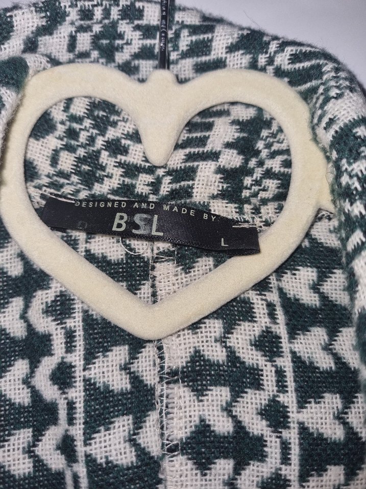 Gri Yılan Desenli Uzun Kadın Kaban - Görsel 2