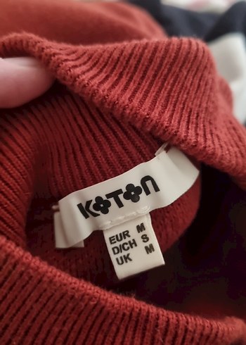 Bordo Renkli Yüksek Yakalı Kadın Kazak - Görsel 3