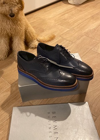 Beymen Business Lacivert Brogue Ayakkabi
