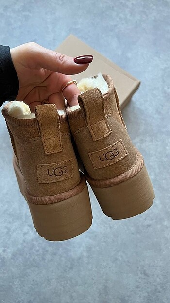 37 Beden ten rengi Renk UGG BOT PLATFORM