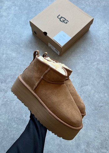 UGG Kadın Kahverengi Süet Platform Bot