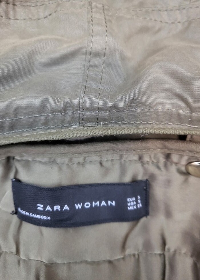 Zara ici yelekli mont - Görsel 2