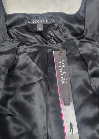 Siyah Gotik ipek Kadın Elbise - Görsel 2