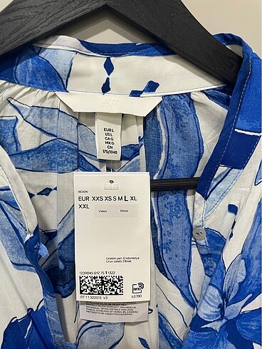 l Beden mavi Renk H&M etiketli uzun elbise