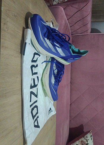 Mavi Erkek Koşu Ayakkabısı Velcro Detaylı - Görsel 4