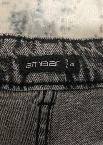 Cep detaylı gri şort - Görsel 3