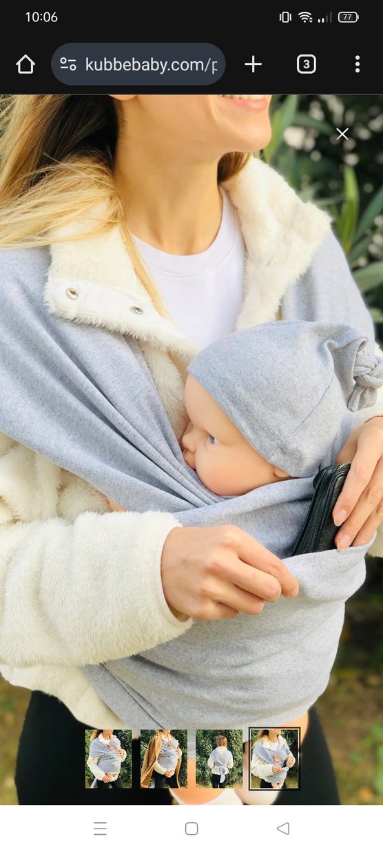 yeşil Bebek Kanguru Sling - Görsel 3