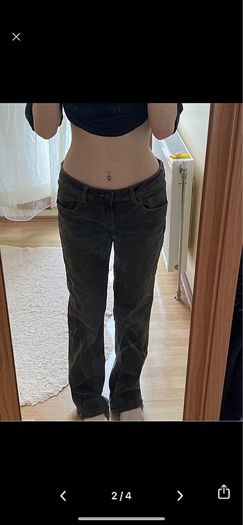 H&M hm dusuk bel jean