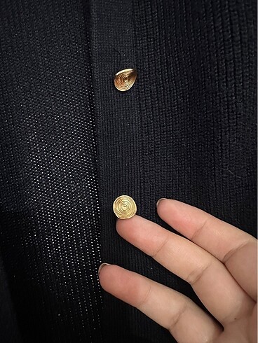 s Beden Zara düğmeli triko midi elbise