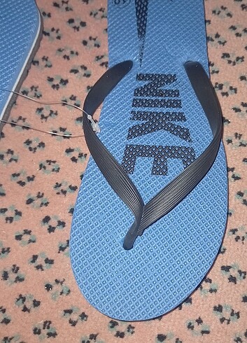 Sıfır parmak arası terlik pembe kırmızı ve mavi  - Görsel 7