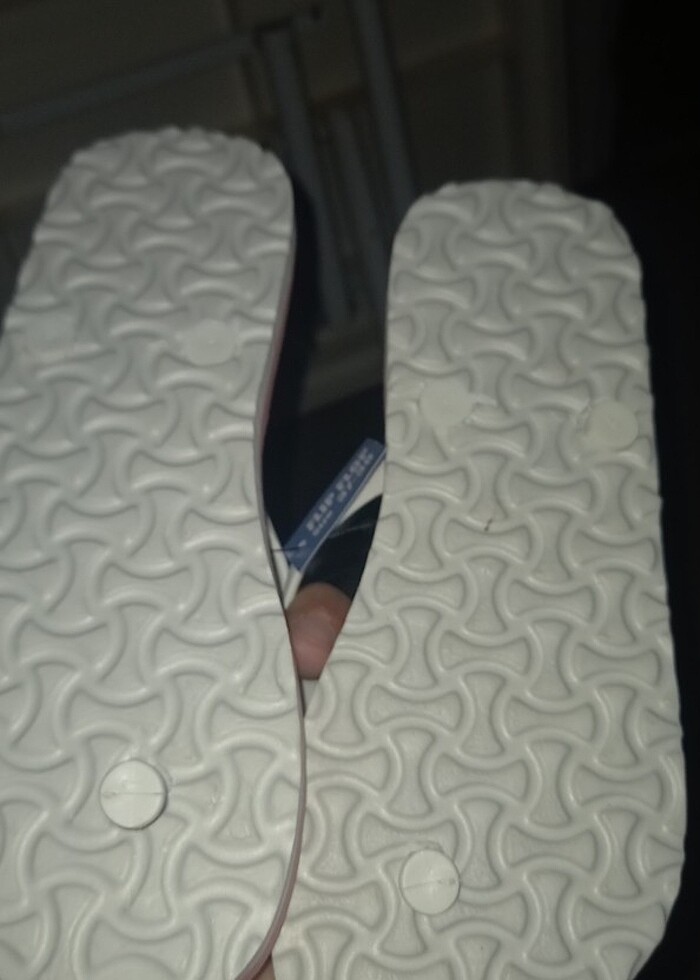 Sıfır parmak arası terlik pembe kırmızı ve mavi  - Görsel 2