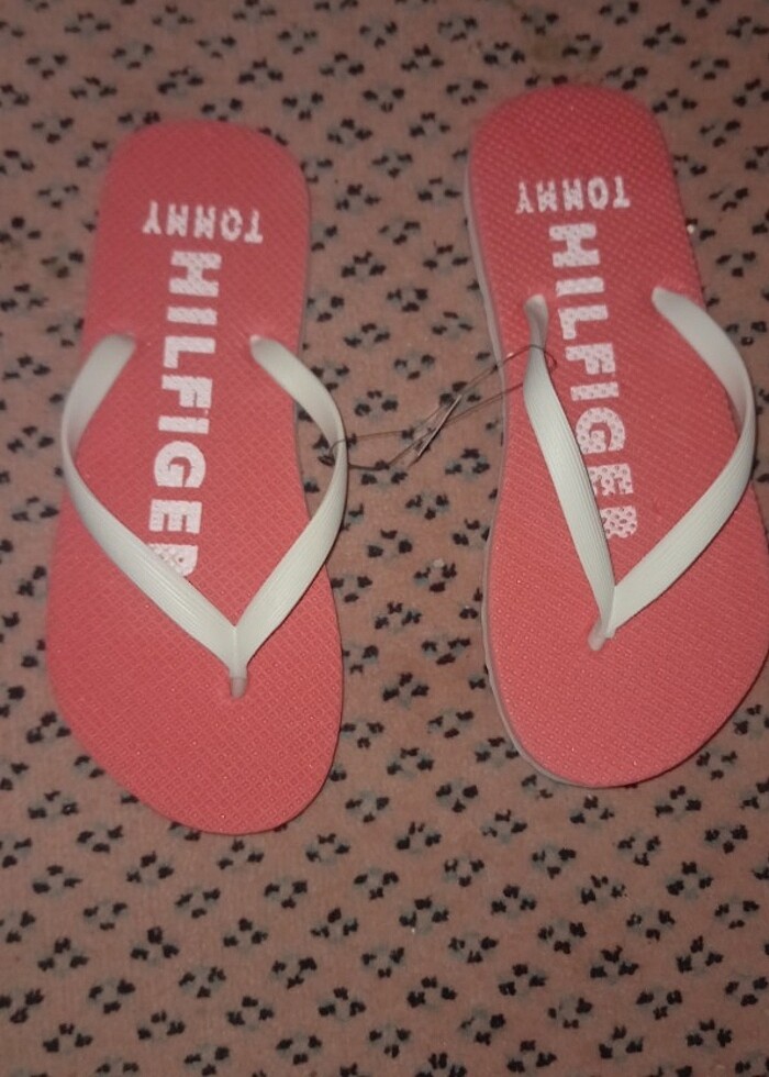 Sıfır parmak arası terlik pembe kırmızı ve mavi  - Görsel 3