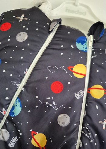 Uzay Desenli Bebek Erkek Astronot Tulum - Görsel 2