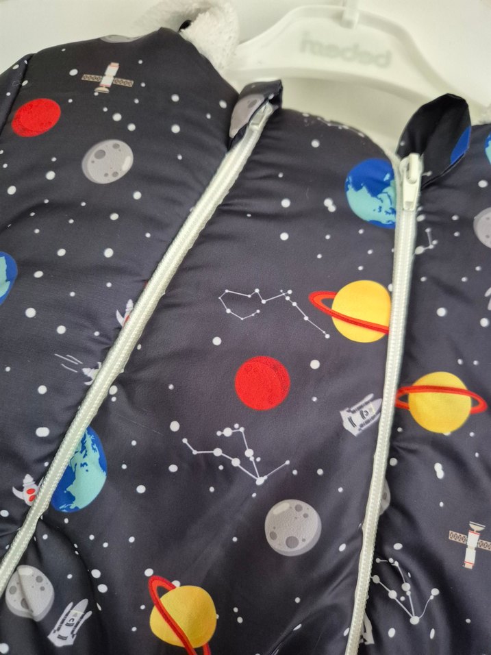 Uzay Desenli Bebek Erkek Astronot Tulum - Görsel 2