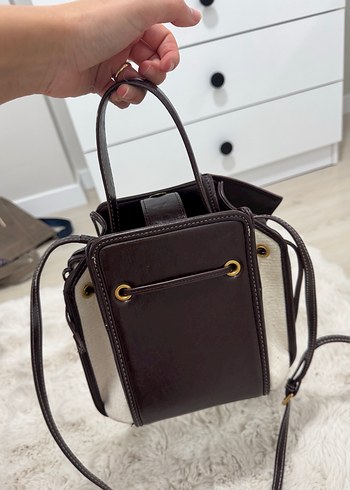  Beden kahverengi Renk Zara çanta
