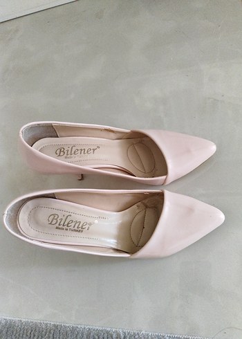 39 Beden ten rengi Renk Bej Minimalist Stiletto Topuklu Kadın Ayakkabı