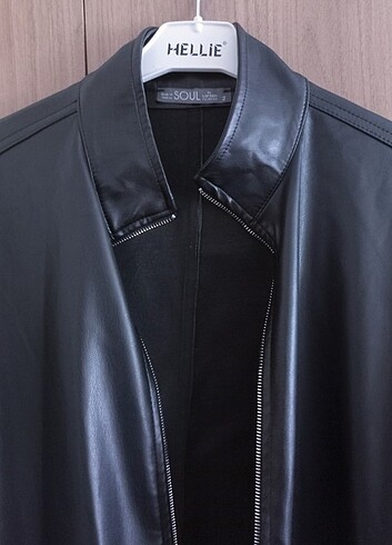 universal Beden Oversize deri ceket