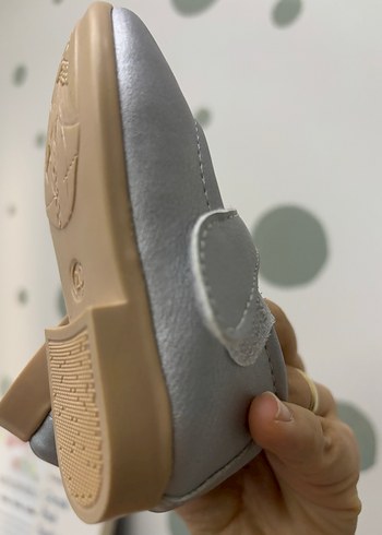 Kız Çocuk Gri Cırtlı Babet - Görsel 3