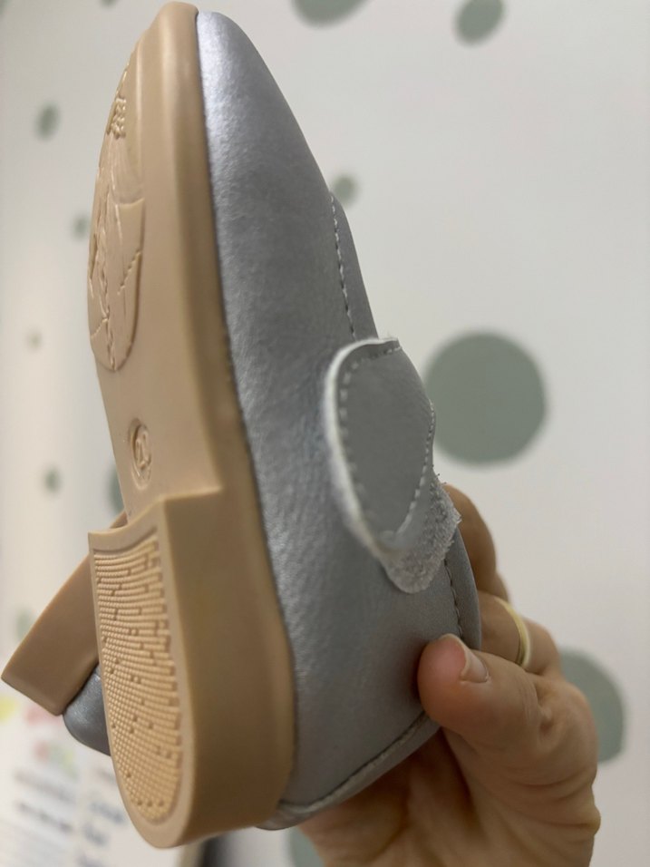 Kız Çocuk Gri Cırtlı Babet - Görsel 3