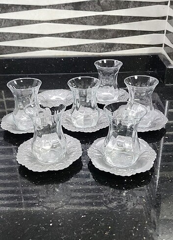  Beden çeşitli Renk metal vintage çay tabak ve bardak takimı
