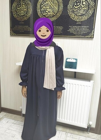 11-12 Yaş Beden Kız çocuk ferace Namaz elbisesi