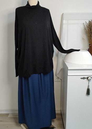 Mavi uzun etek - Görsel 16