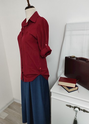 Mavi uzun etek - Görsel 10