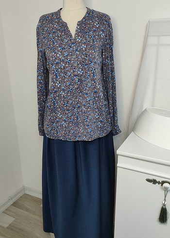 Mavi uzun etek - Görsel 15