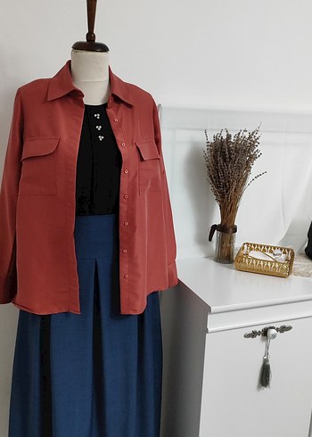 Mavi uzun etek - Görsel 19