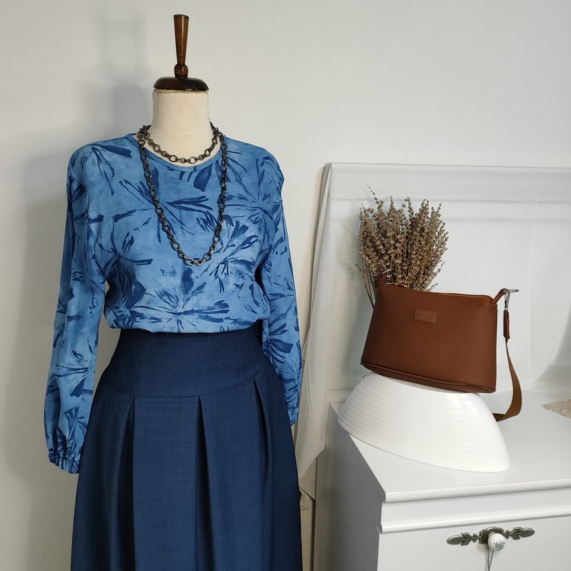 Mavi uzun etek - Görsel 2