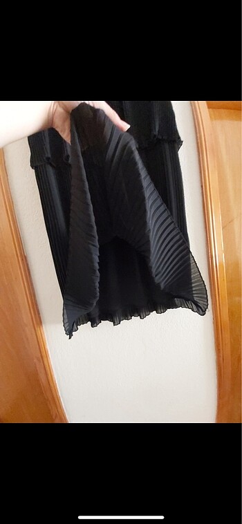 xl Beden Siyah şifon elbise