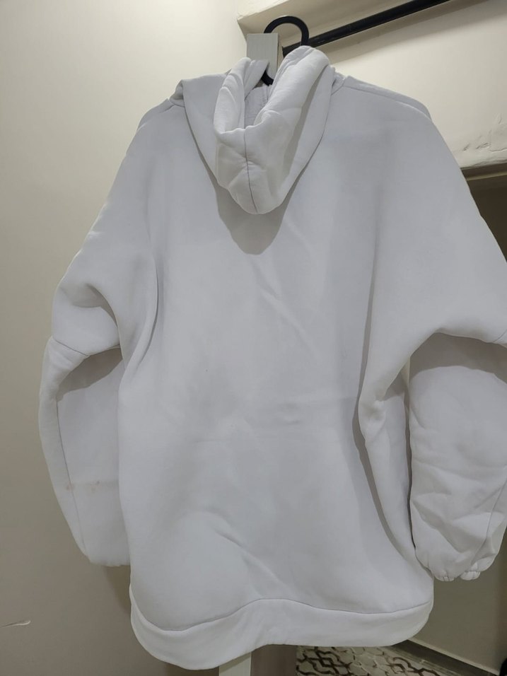 Brooklyn Baskılı Beyaz Kadın Sweatshirt - Görsel 2