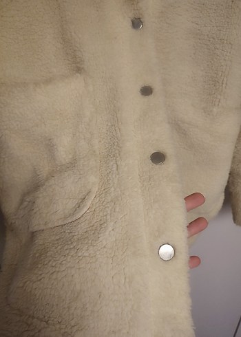 s Beden ten rengi Renk Krem rengi oversize kürk/ gömlek