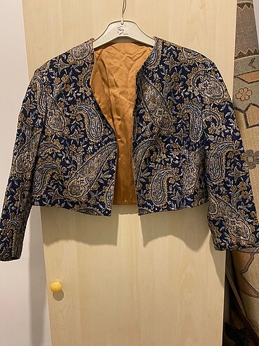 Vintage Otantik desenli ceket