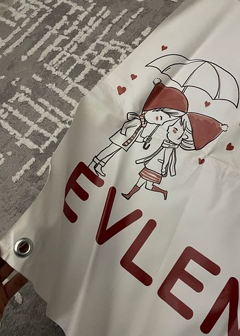 Baskılı Beyaz Bohem Perde - Görsel 2