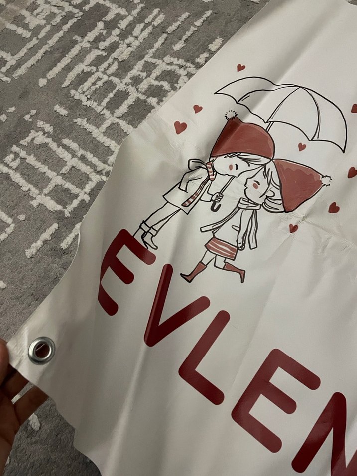 Baskılı Beyaz Bohem Perde - Görsel 2