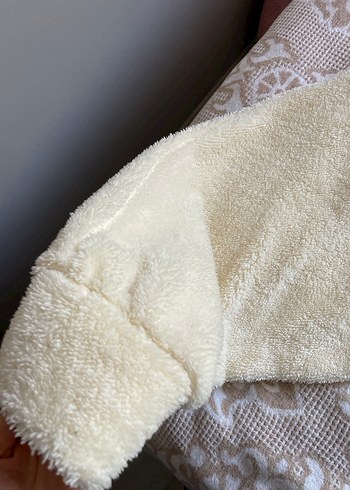 Beyaz Yüksek Yakalı Örgü Kadın Kazak - Görsel 6