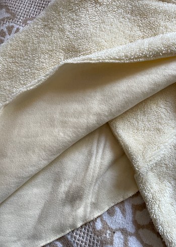 Beyaz Yüksek Yakalı Örgü Kadın Kazak - Görsel 5