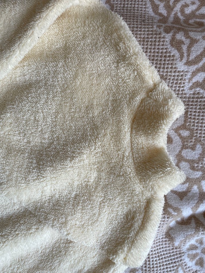 Beyaz Yüksek Yakalı Örgü Kadın Kazak - Görsel 4