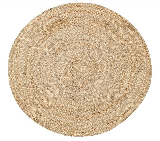 Yuvarlak jüt halı&kilim