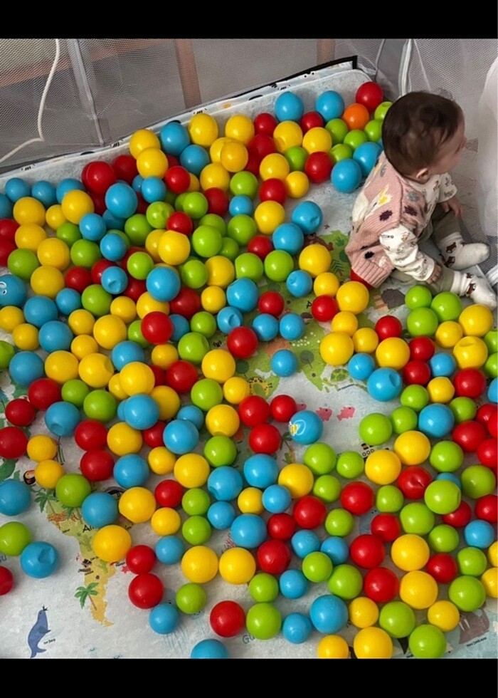 Oyun Havuzu İçin Renkli Toplar - Görsel 2