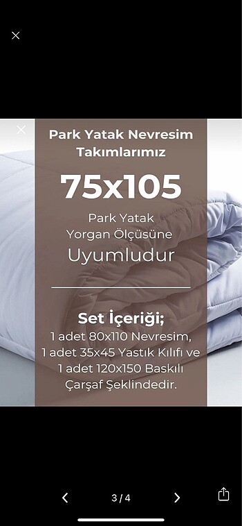  Beden Bebek Nevresim Takımı + Yastık ve Yorgan Hediyeli