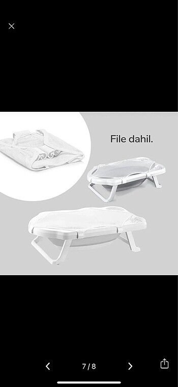 Bebek Küvet Seti / Katlanabilir 5 Parça - Görsel 7