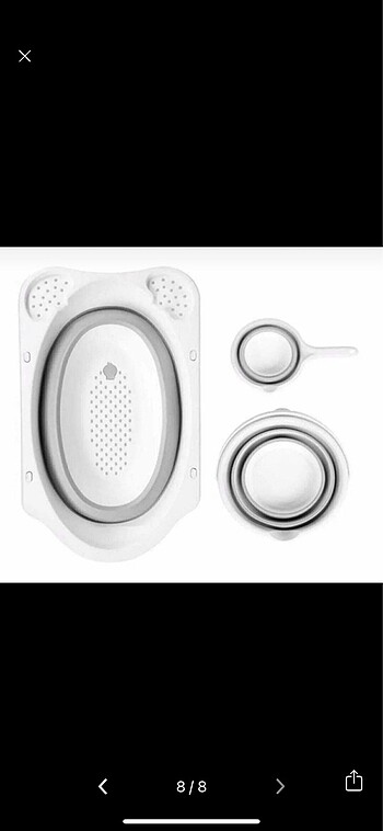 Bebek Küvet Seti / Katlanabilir 5 Parça - Görsel 8