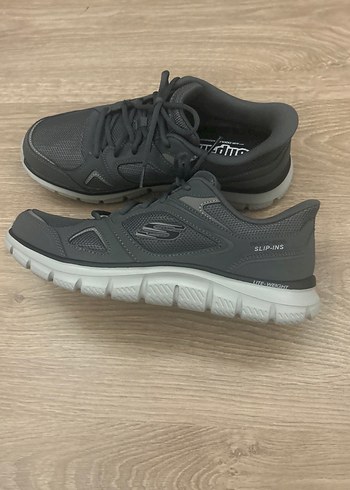 Gri erkek Spor Ayakkabı Yüksek Tabanlı - Görsel 3