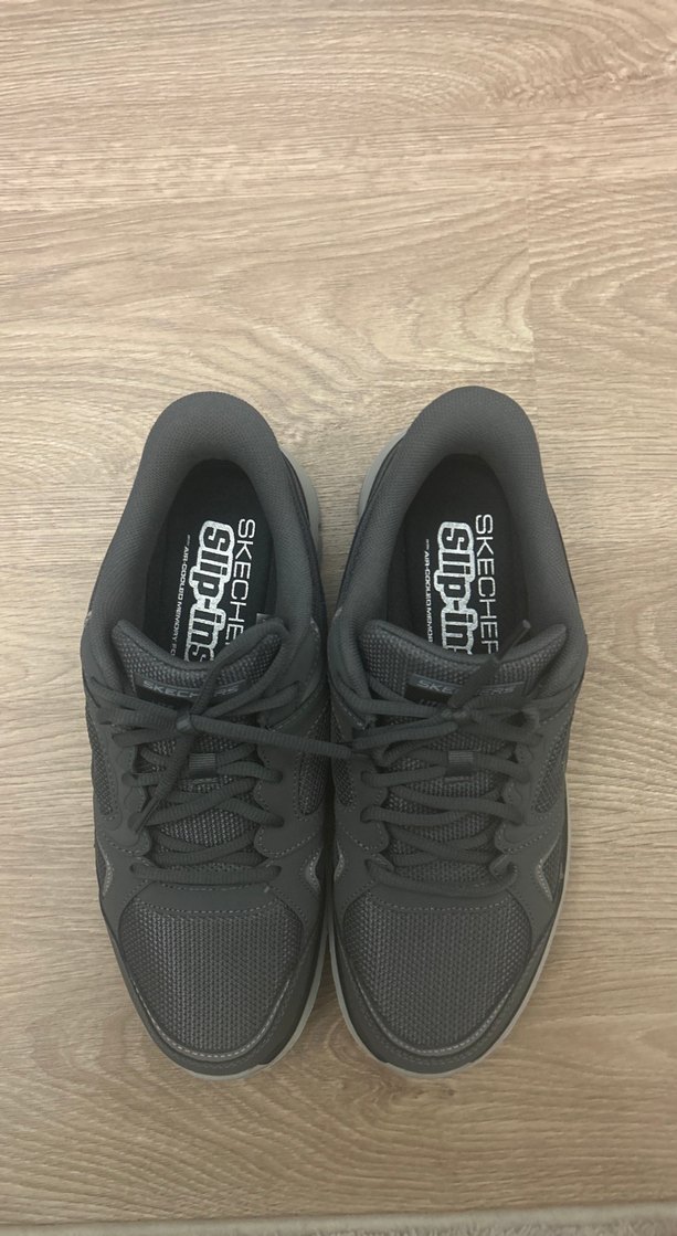 Gri erkek Spor Ayakkabı Yüksek Tabanlı - Görsel 2